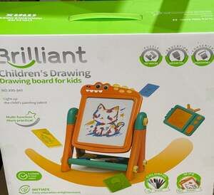 Easel For Kids, Kids Blackboard, Adjustable 3 in 1 Easel For Toddler, – ,